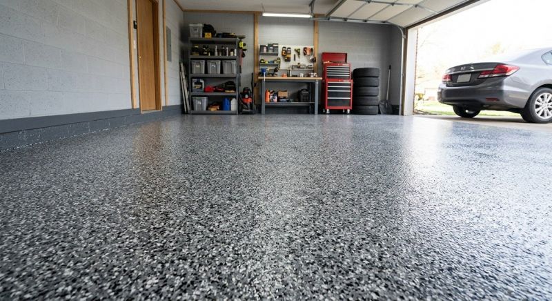 Garage Floor Epoxy Installation in Loudoun County, VA