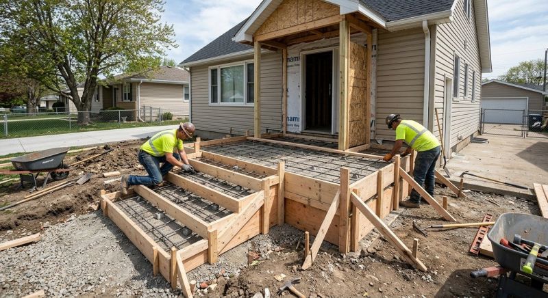 Porch Concrete Pouring in Salt Lake City, UT